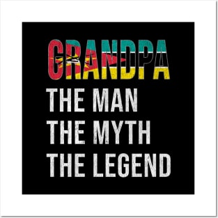 Grand Father Mozambican Grandpa The Man The Myth The Legend - Gift for Mozambican Dad With Roots From  Mozambique Posters and Art